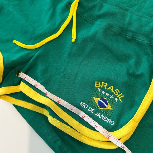 SOLD Green and Yellow Brasil T-Shirt and Shorts Set - Picture 6 of 8